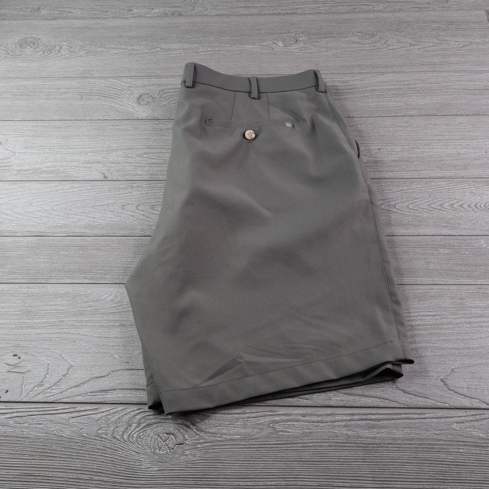 Peter Millar Salem Performance Shorts Men's 38 Golf Crown Sport 9" Inseam Grey